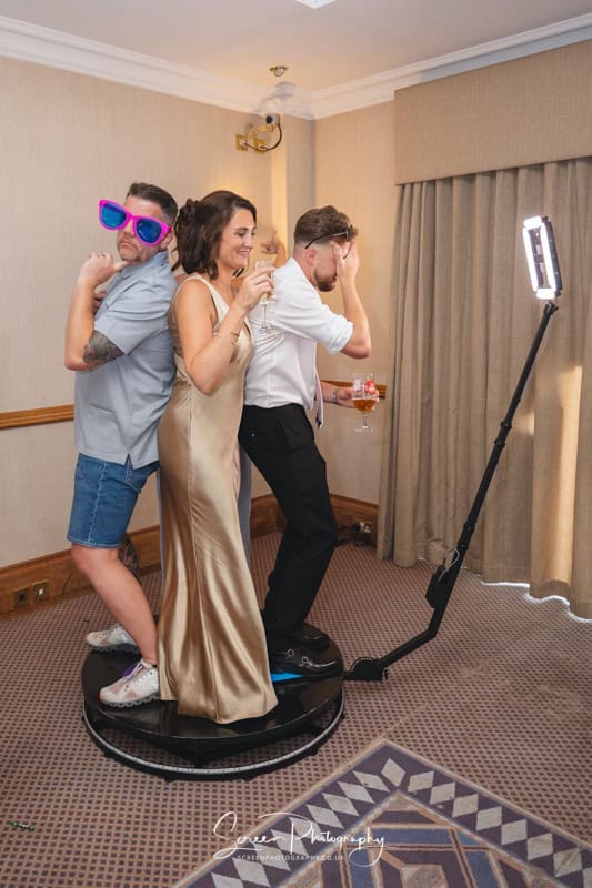 photo booth wedding 360 video style